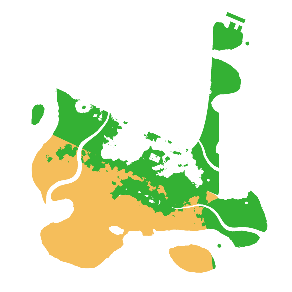 Biome Rust Map: Procedural Map, Size: 3000, Seed: 2125201455