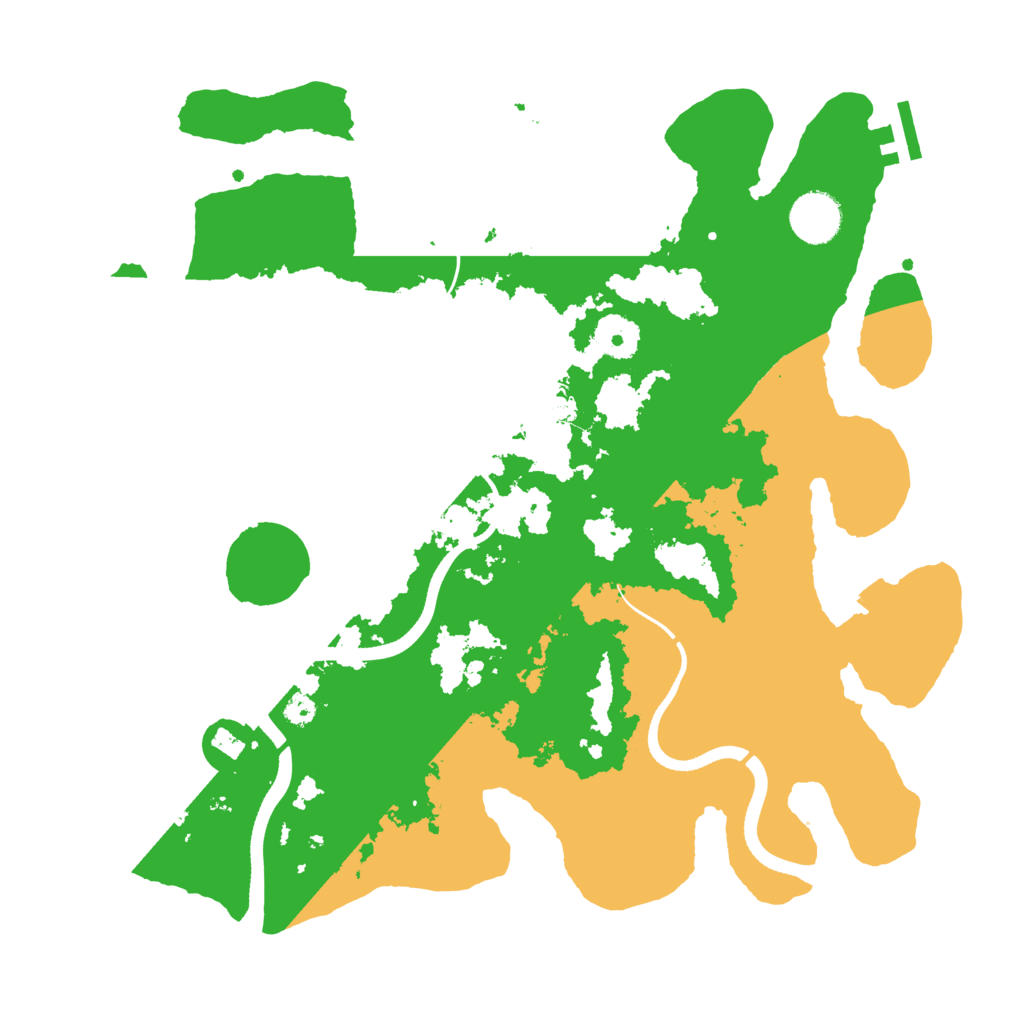 Biome Rust Map: Procedural Map, Size: 3500, Seed: 864481767