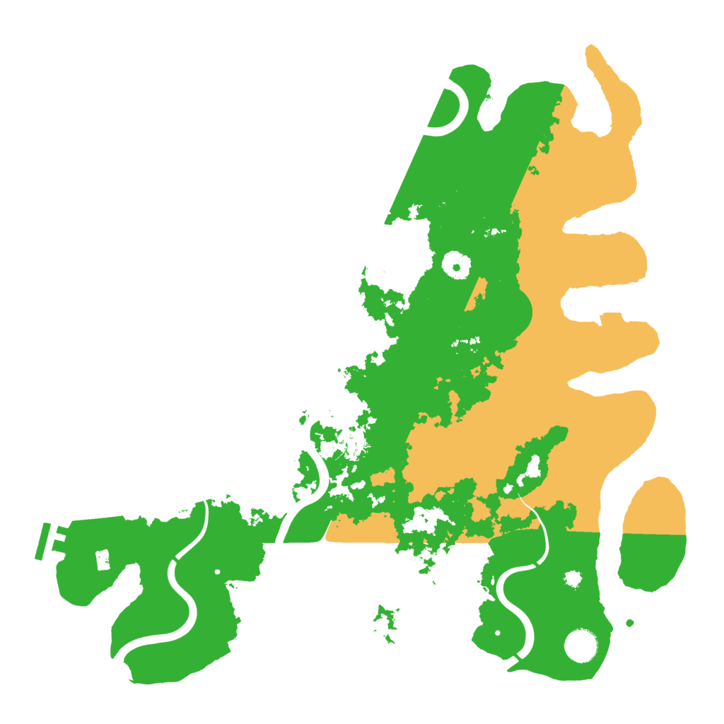 Biome Rust Map: Procedural Map, Size: 3850, Seed: 661253