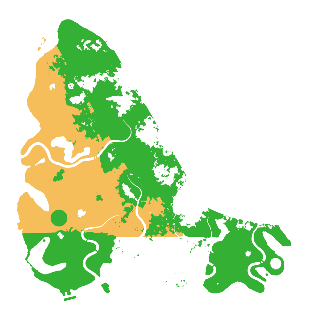 Biome Rust Map: Procedural Map, Size: 5000, Seed: 4876