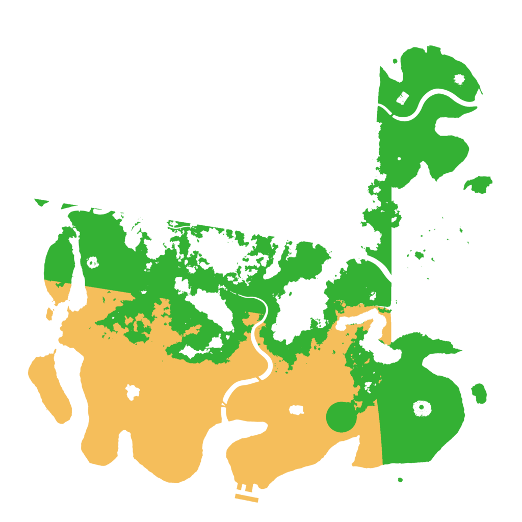 Biome Rust Map: Procedural Map, Size: 4500, Seed: 1200908617