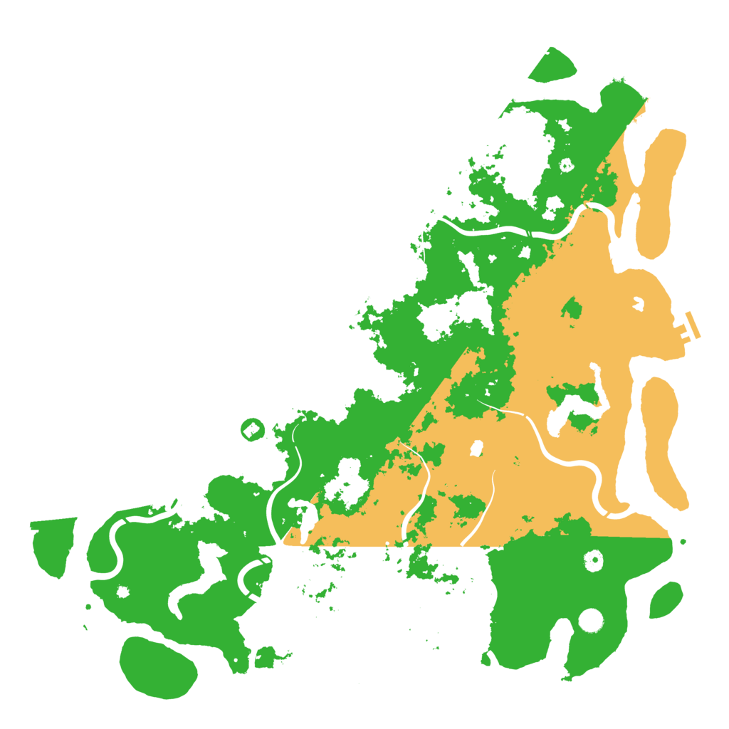 Biome Rust Map: Procedural Map, Size: 5250, Seed: 688495735