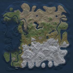 Thumbnail Rust Map: Procedural Map, Size: 4500, Seed: 202594, 17 Monuments
