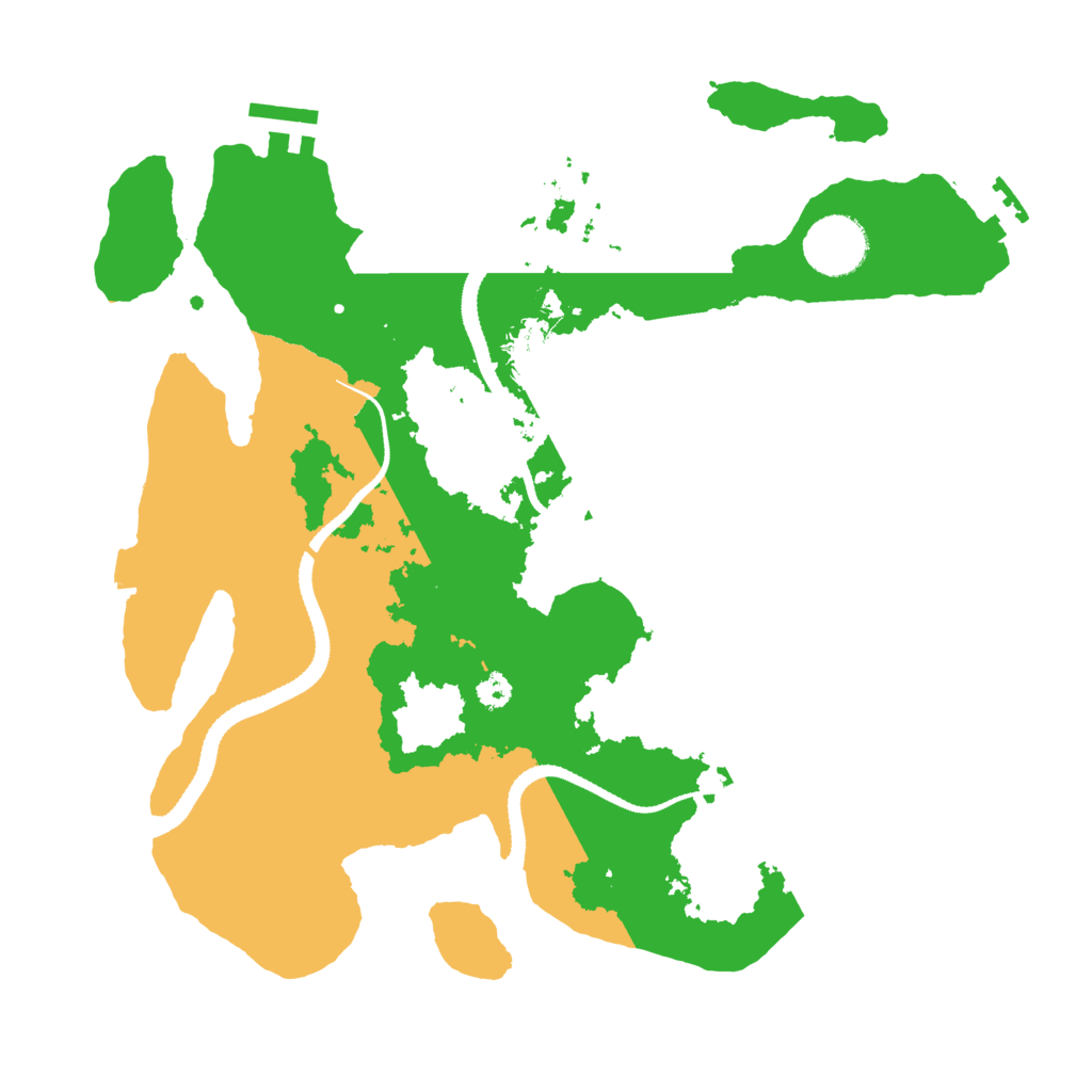 Biome Rust Map: Procedural Map, Size: 3200, Seed: 16876947