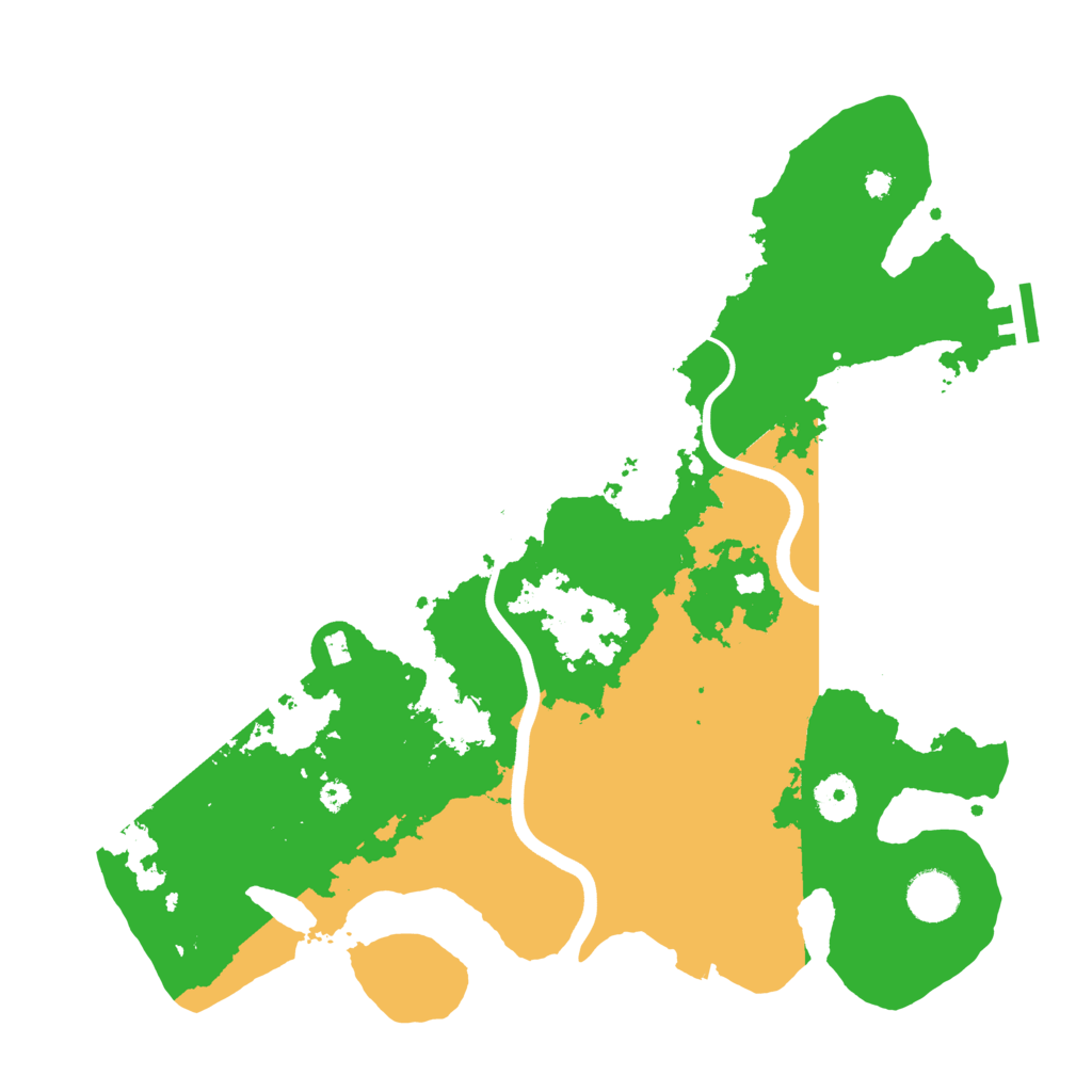 Biome Rust Map: Procedural Map, Size: 3700, Seed: 922220113