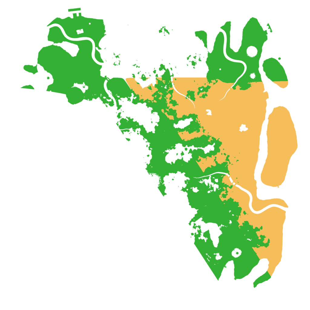 Biome Rust Map: Procedural Map, Size: 5000, Seed: 710198860