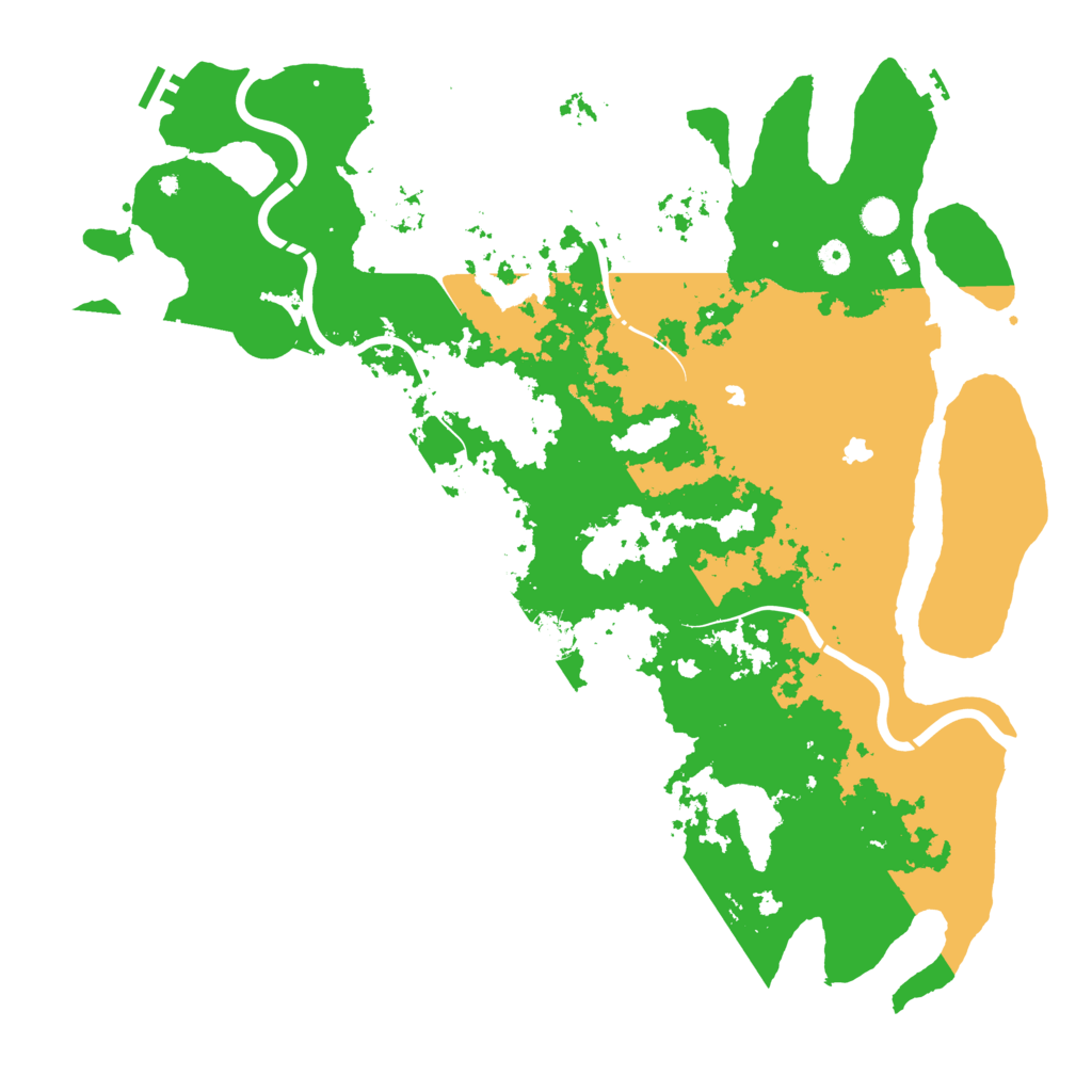 Biome Rust Map: Procedural Map, Size: 5000, Seed: 710198860