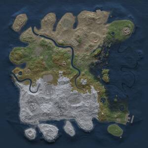 Thumbnail Rust Map: Procedural Map, Size: 3900, Seed: 1829304783, 15 Monuments