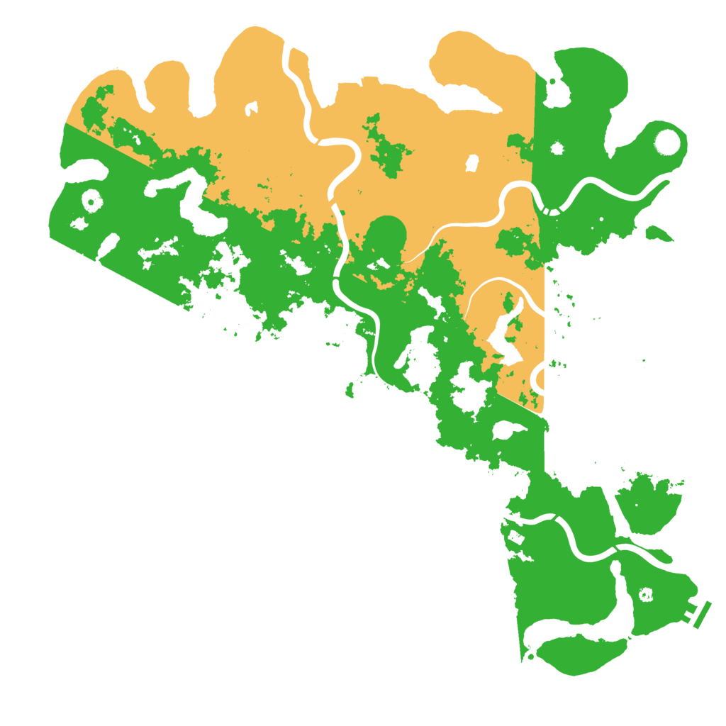 Biome Rust Map: Procedural Map, Size: 5000, Seed: 5281