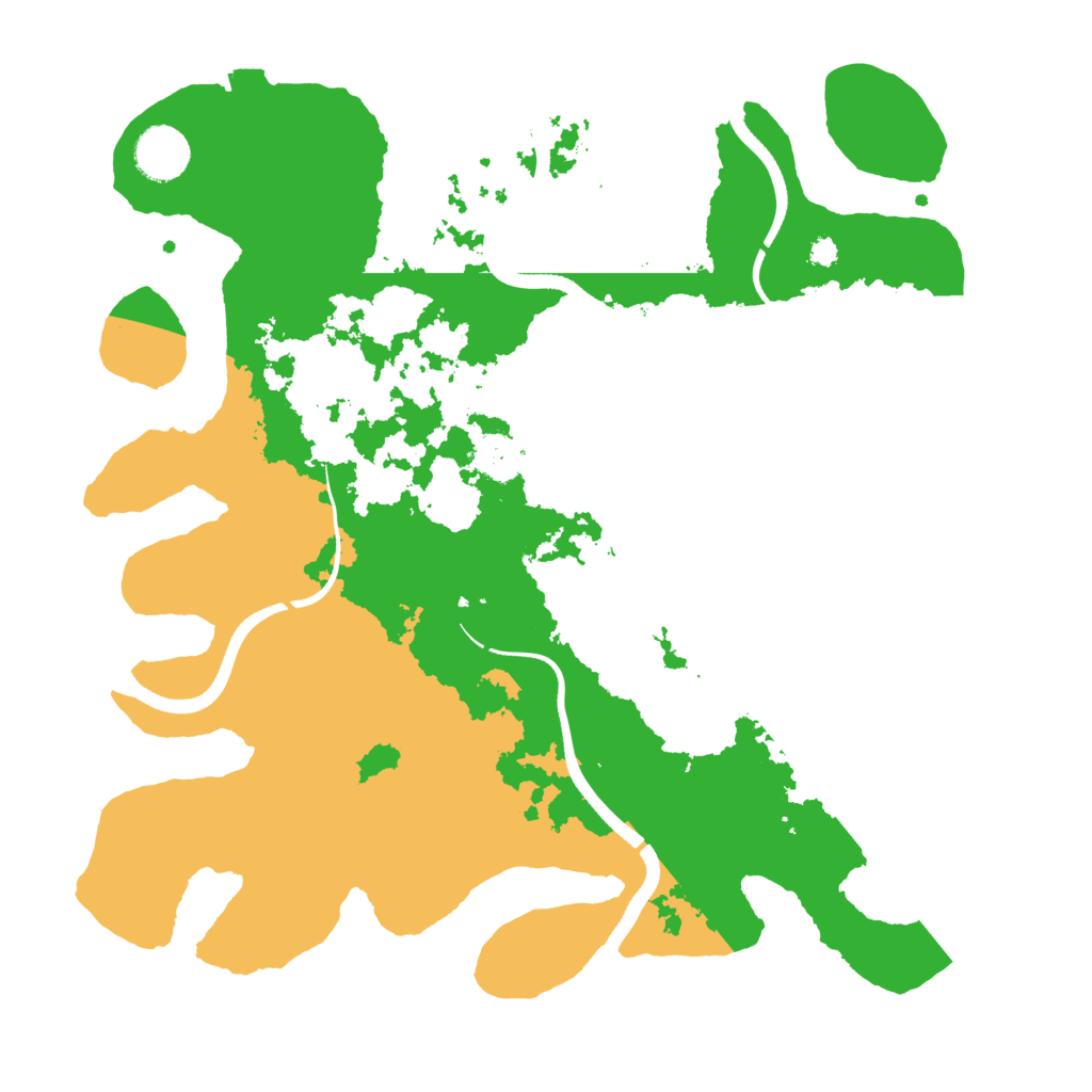 Biome Rust Map: Procedural Map, Size: 3500, Seed: 324234142