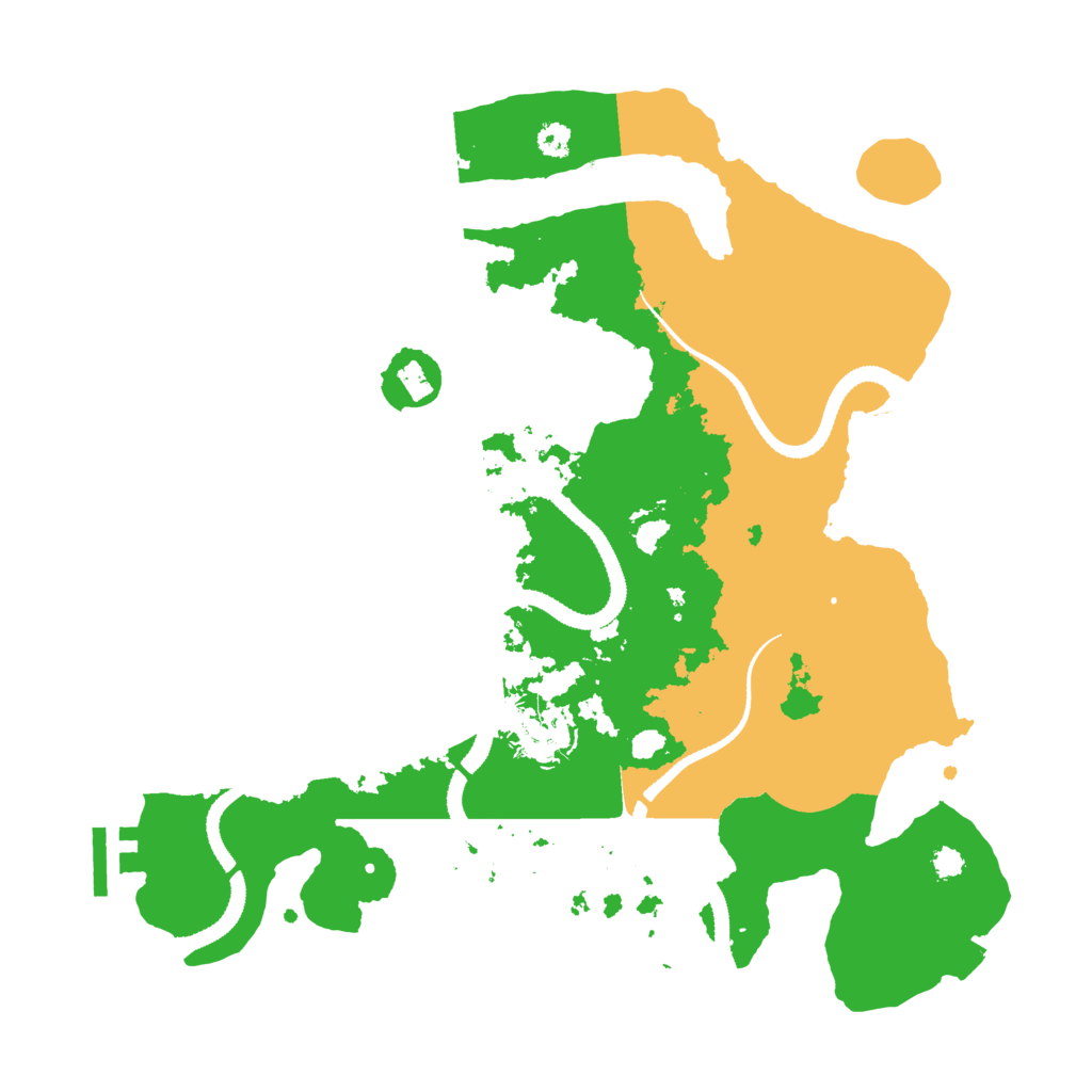 Biome Rust Map: Procedural Map, Size: 3200, Seed: 631429776