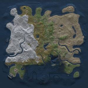 Thumbnail Rust Map: Procedural Map, Size: 4250, Seed: 560383672, 16 Monuments