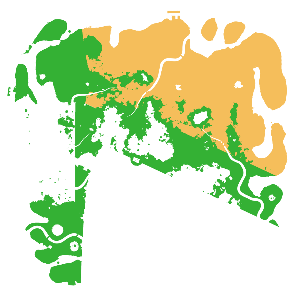 Biome Rust Map: Procedural Map, Size: 4800, Seed: 843570711