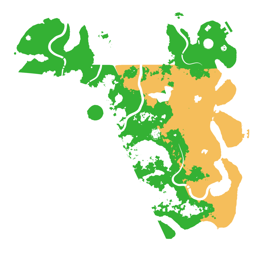 Biome Rust Map: Procedural Map, Size: 4500, Seed: 2147287872
