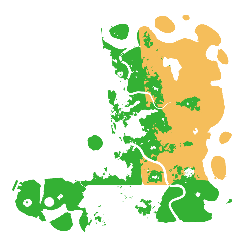 Biome Rust Map: Procedural Map, Size: 4500, Seed: 42425114