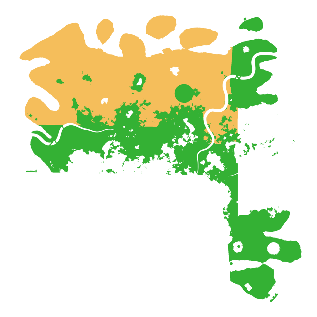 Biome Rust Map: Procedural Map, Size: 4500, Seed: 263143658