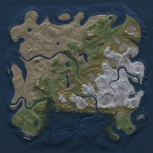 Thumbnail Rust Map: Procedural Map, Size: 4500, Seed: 13503, 16 Monuments