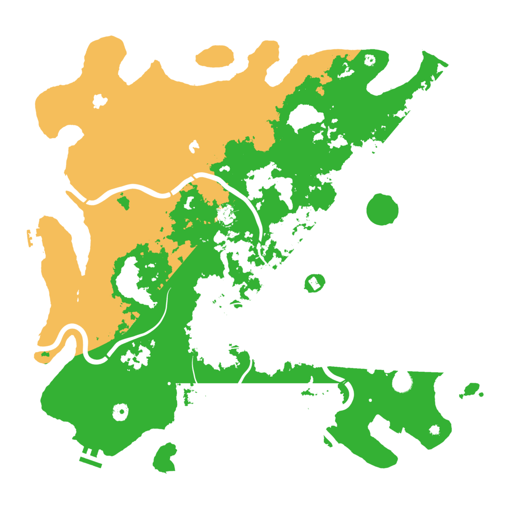 Biome Rust Map: Procedural Map, Size: 4500, Seed: 13503
