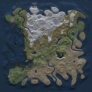 Thumbnail Rust Map: Procedural Map, Size: 4500, Seed: 748156840, 16 Monuments