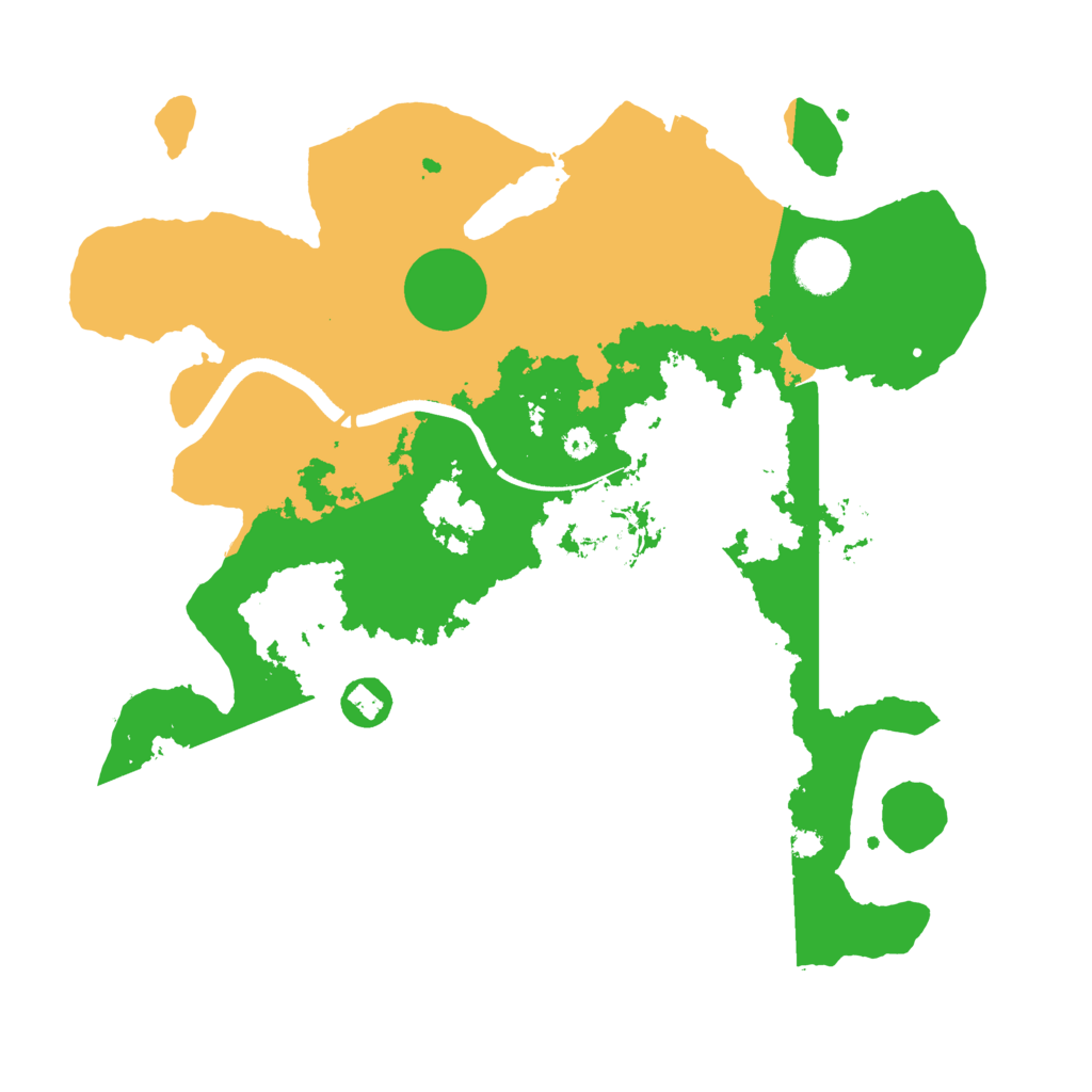 Biome Rust Map: Procedural Map, Size: 3500, Seed: 96181941