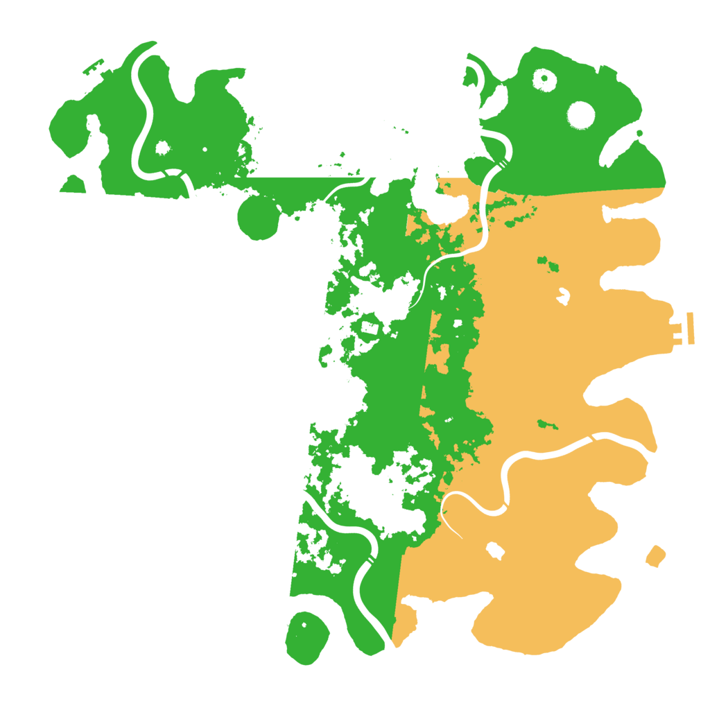 Biome Rust Map: Procedural Map, Size: 4500, Seed: 88659