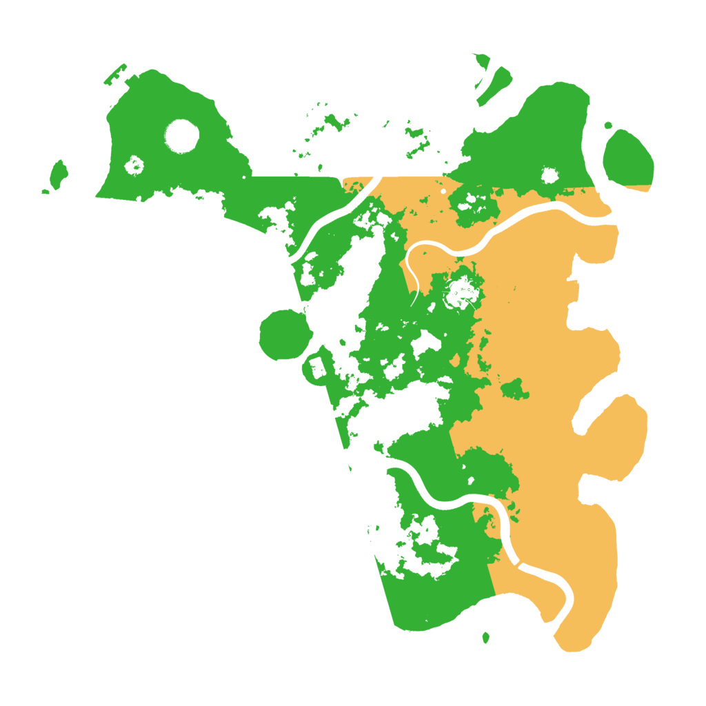 Biome Rust Map: Procedural Map, Size: 3800, Seed: 1109241941
