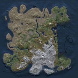 Thumbnail Rust Map: Procedural Map, Size: 4250, Seed: 730661110, 17 Monuments