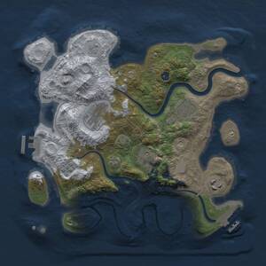 Thumbnail Rust Map: Procedural Map, Size: 3000, Seed: 988222746, 11 Monuments