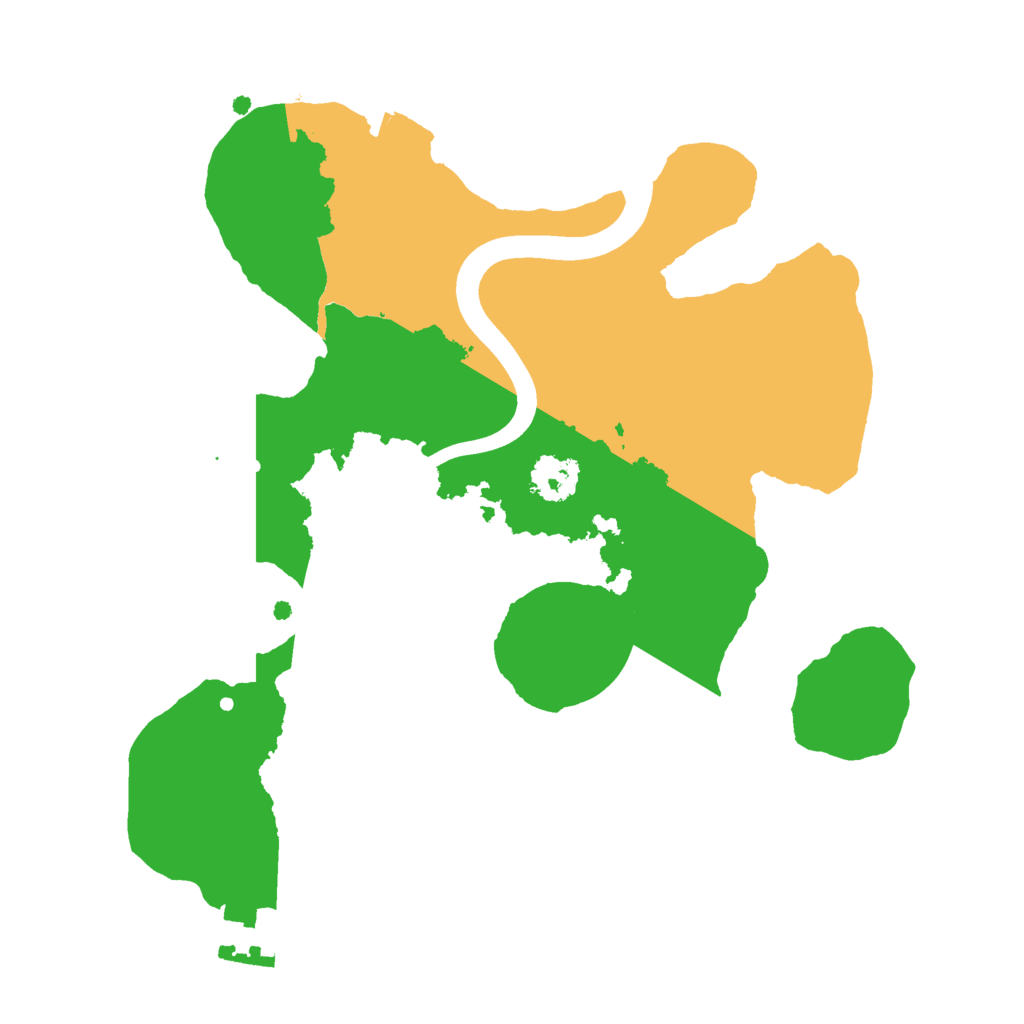 Biome Rust Map: Procedural Map, Size: 2200, Seed: 492819