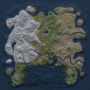 Thumbnail Rust Map: Procedural Map, Size: 4250, Seed: 1751999537, 16 Monuments