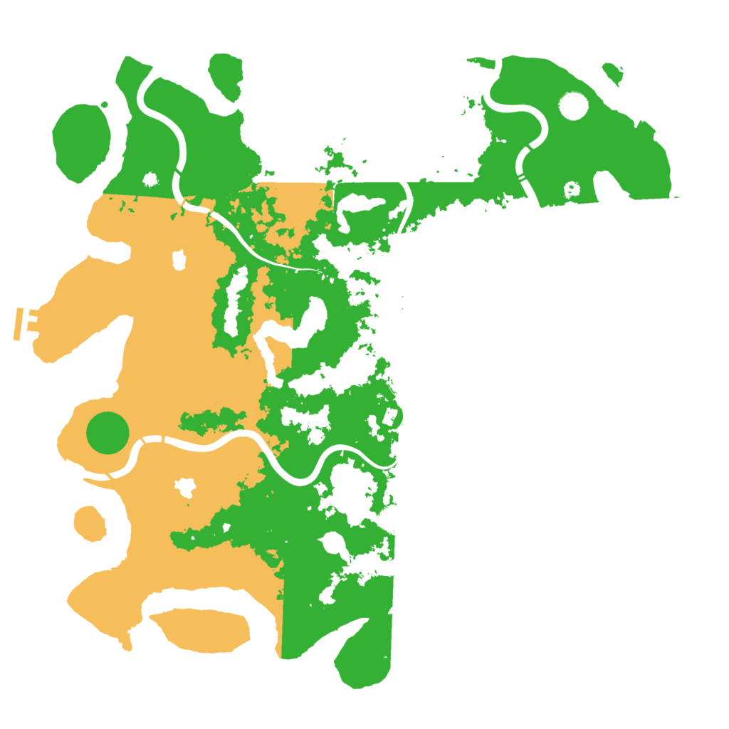 Biome Rust Map: Procedural Map, Size: 4500, Seed: 7777771