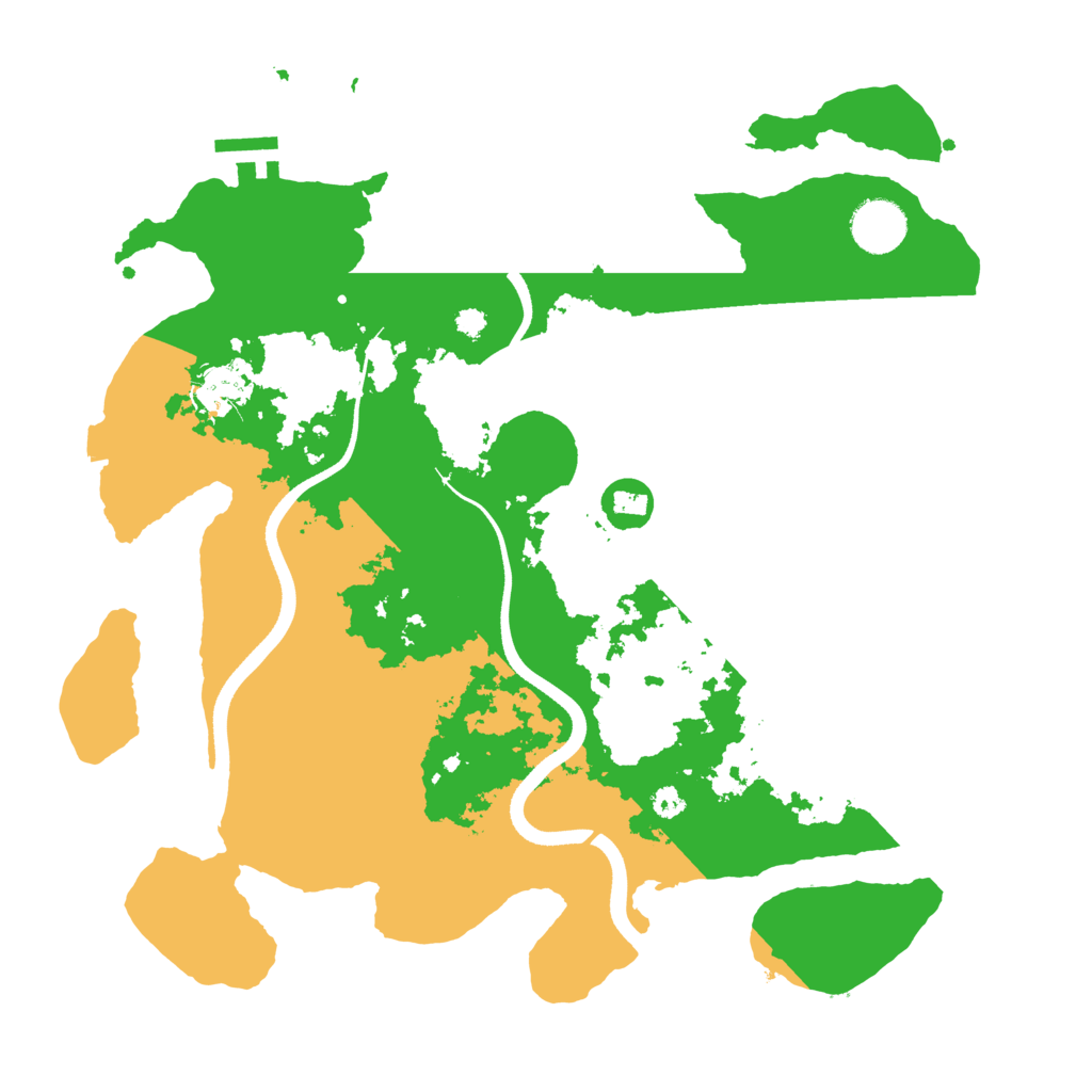 Biome Rust Map: Procedural Map, Size: 3500, Seed: 53905025