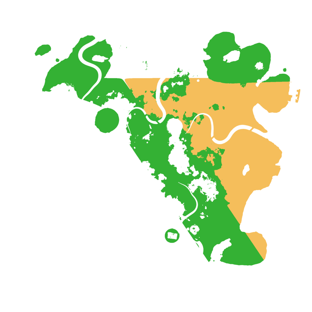 Biome Rust Map: Procedural Map, Size: 3500, Seed: 439305793
