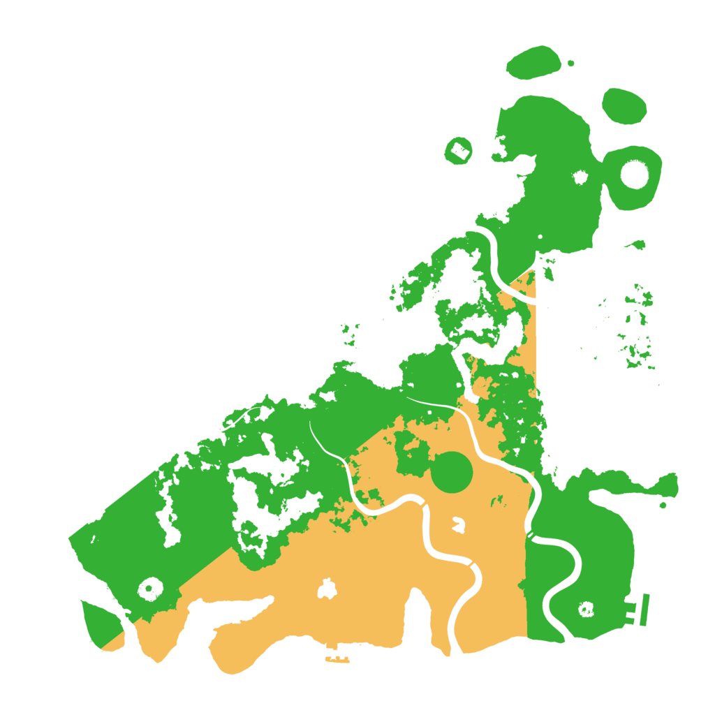 Biome Rust Map: Procedural Map, Size: 4500, Seed: 3548701