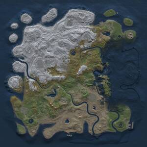 Thumbnail Rust Map: Procedural Map, Size: 4500, Seed: 3548701, 17 Monuments