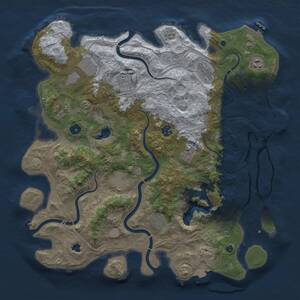 Thumbnail Rust Map: Procedural Map, Size: 4250, Seed: 110340686, 16 Monuments