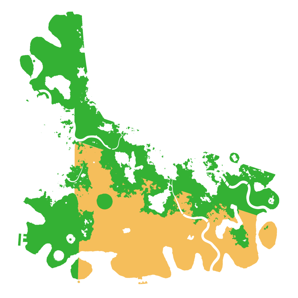 Biome Rust Map: Procedural Map, Size: 5000, Seed: 811061006