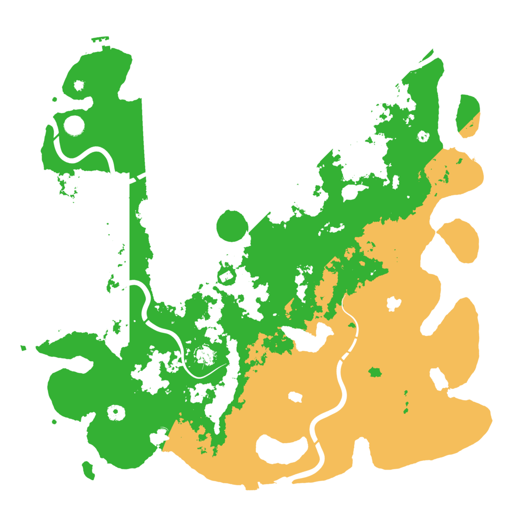 Biome Rust Map: Procedural Map, Size: 4500, Seed: 353001156