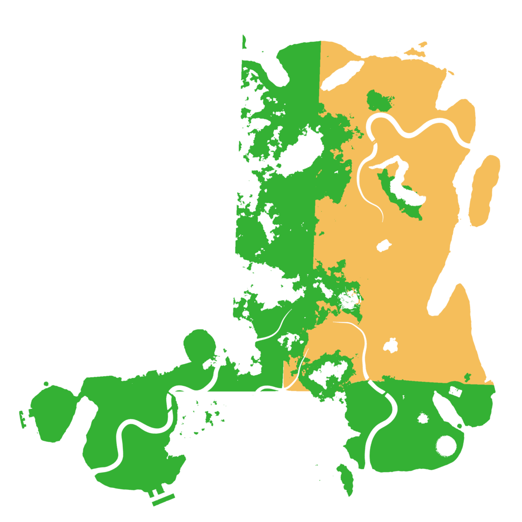 Biome Rust Map: Procedural Map, Size: 4500, Seed: 53222