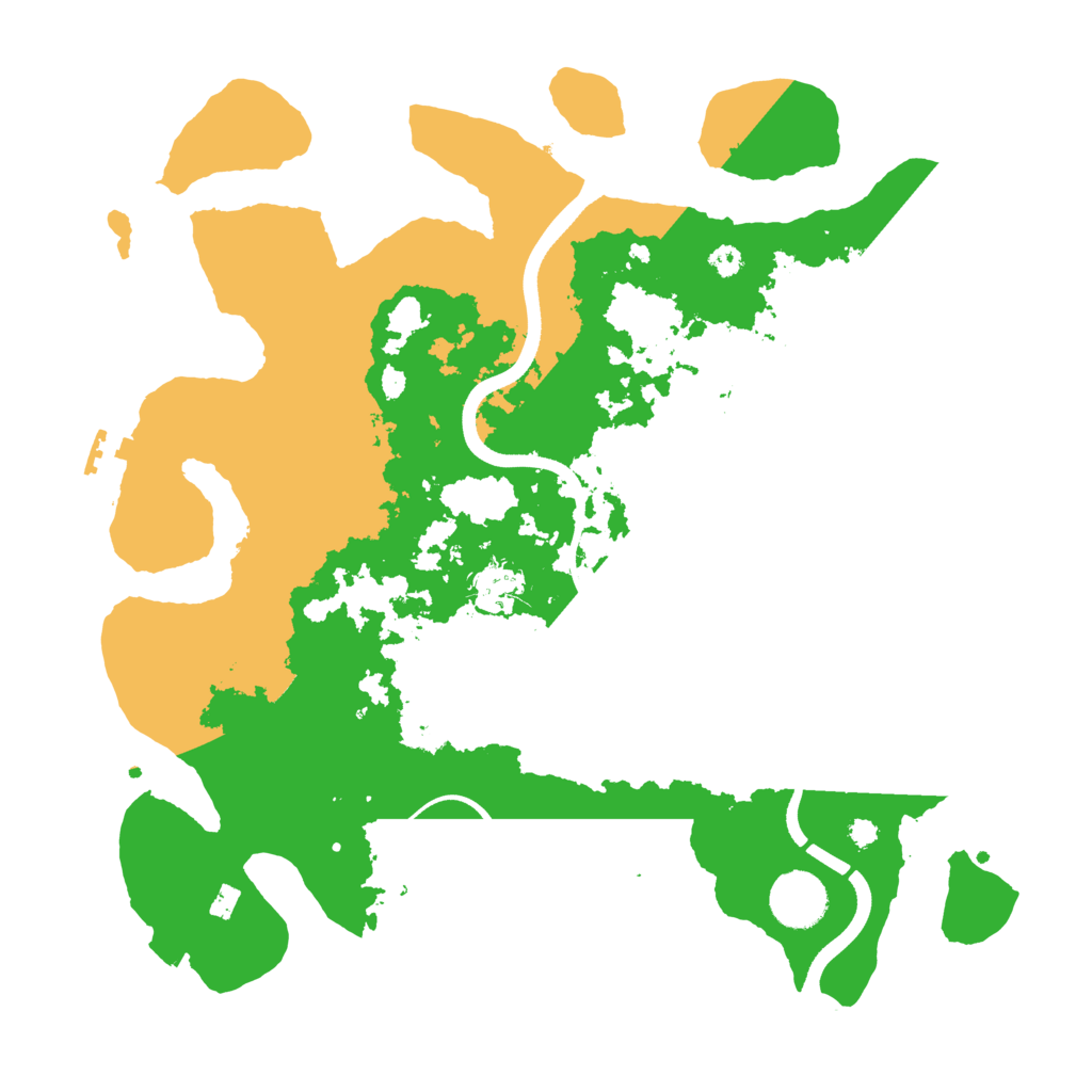 Biome Rust Map: Procedural Map, Size: 3500, Seed: 1821273234