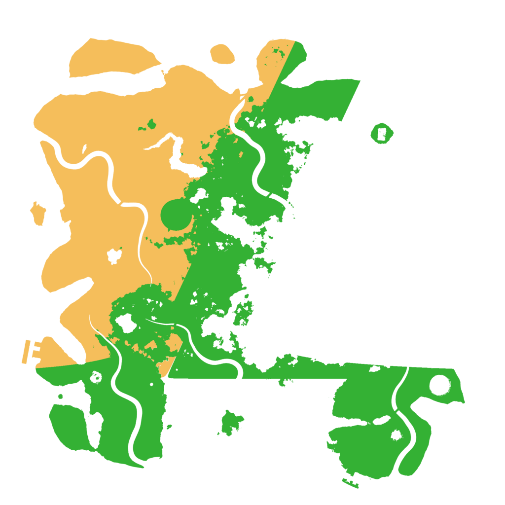 Biome Rust Map: Procedural Map, Size: 4300, Seed: 48269512