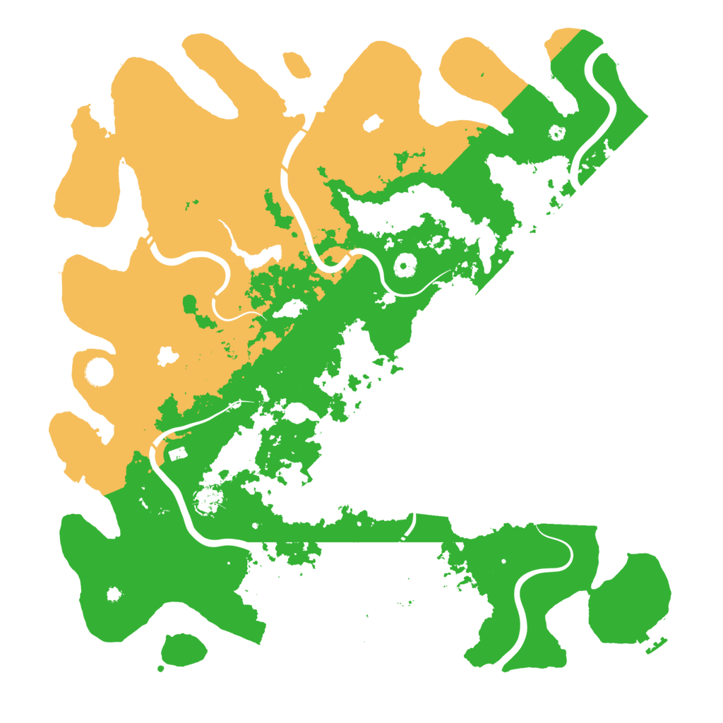 Biome Rust Map: Procedural Map, Size: 4500, Seed: 805434769