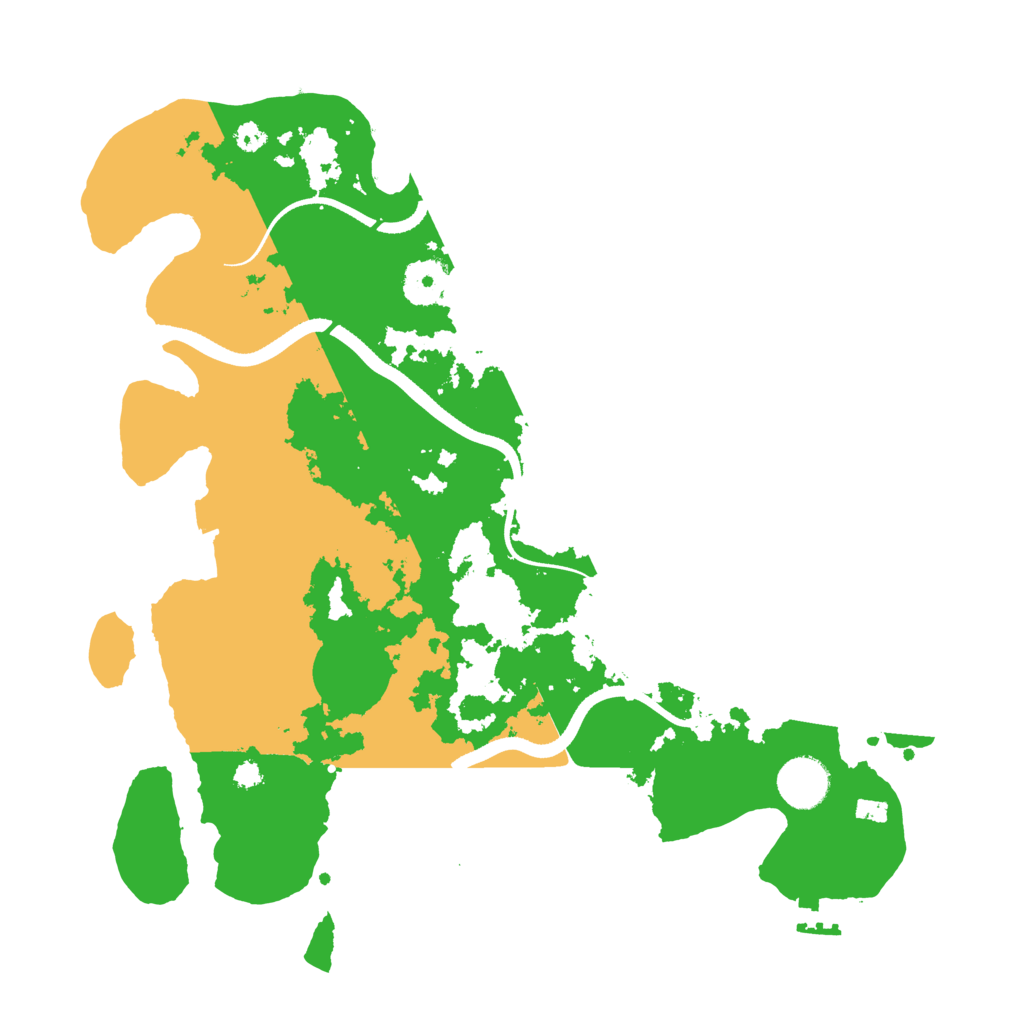 Biome Rust Map: Procedural Map, Size: 3500, Seed: 452679248