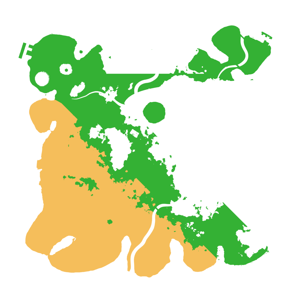 Biome Rust Map: Procedural Map, Size: 3700, Seed: 104363726