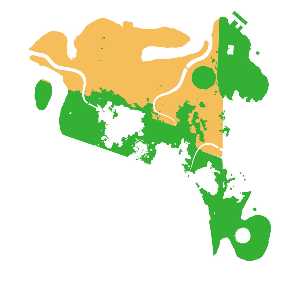 Biome Rust Map: Procedural Map, Size: 3400, Seed: 2079243187