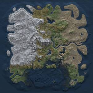 Thumbnail Rust Map: Procedural Map, Size: 5000, Seed: 812012551, 17 Monuments