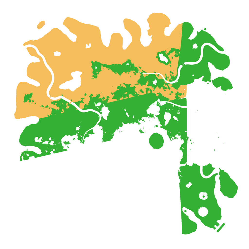 Biome Rust Map: Procedural Map, Size: 4500, Seed: 163685552