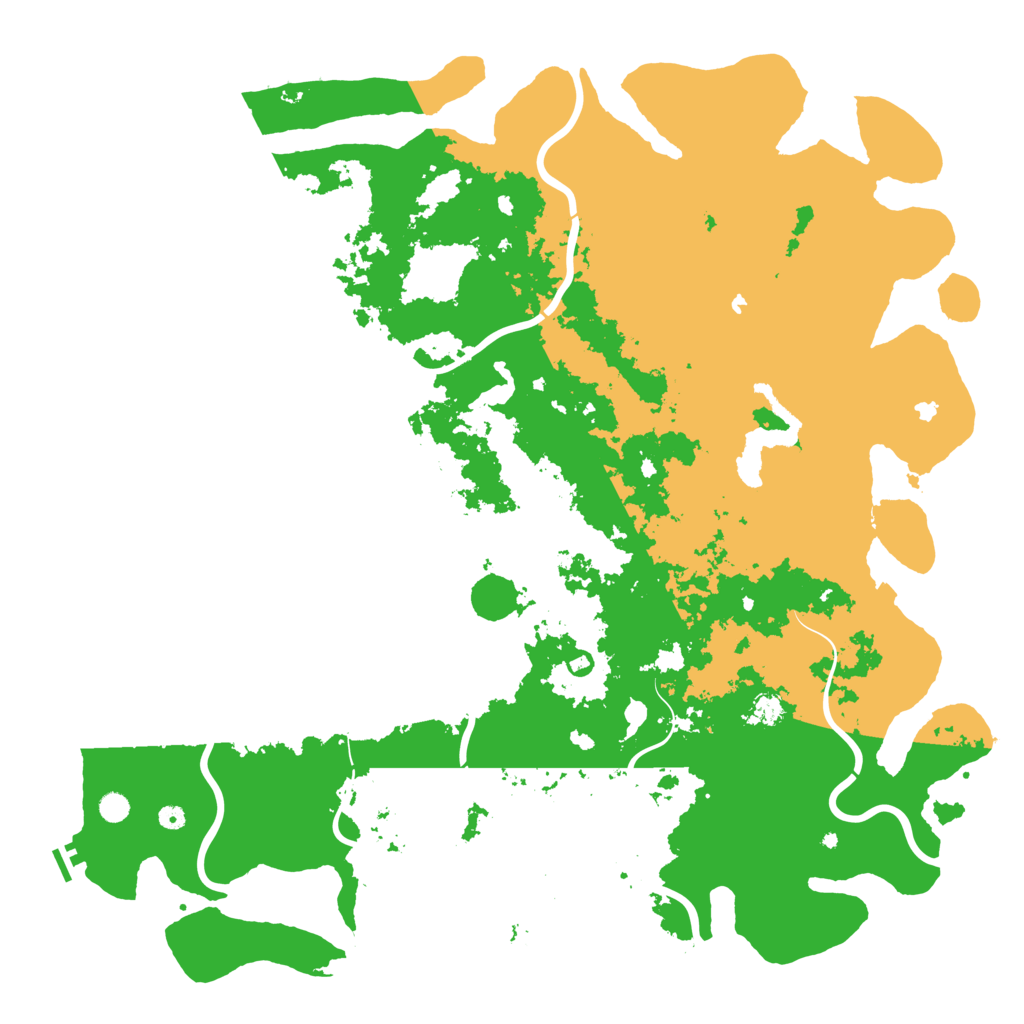 Biome Rust Map: Procedural Map, Size: 6000, Seed: 596497785