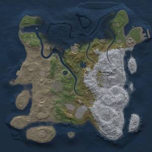 Thumbnail Rust Map: Procedural Map, Size: 3500, Seed: 456776834, 13 Monuments