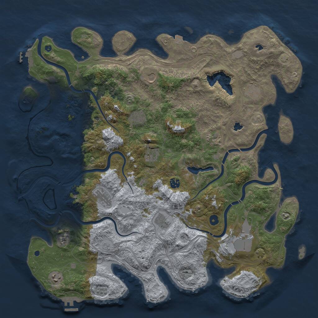 Rust Map: Procedural Map, Size: 4750, Seed: 20250409, 17 Monuments